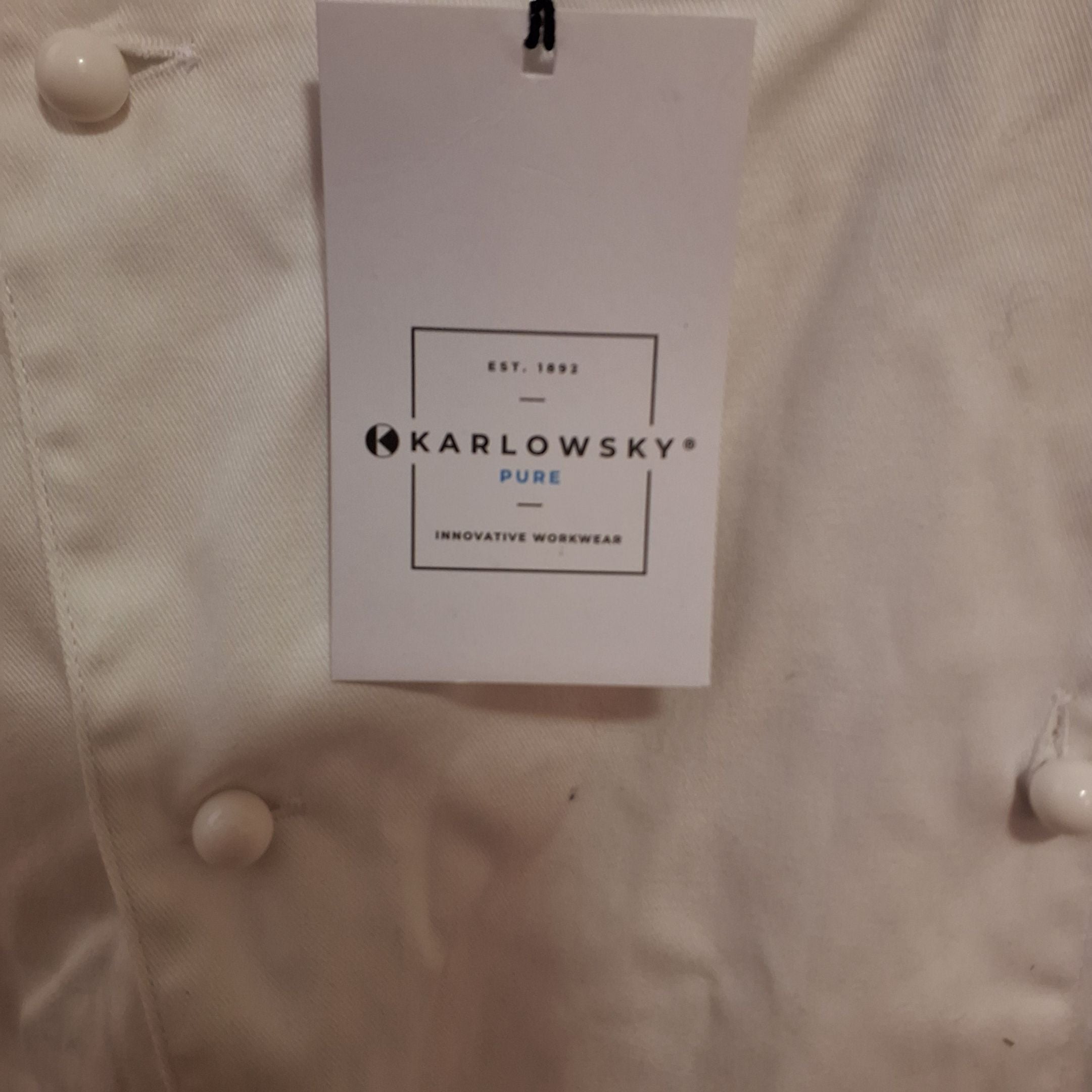 Kokkejakke M/knapper